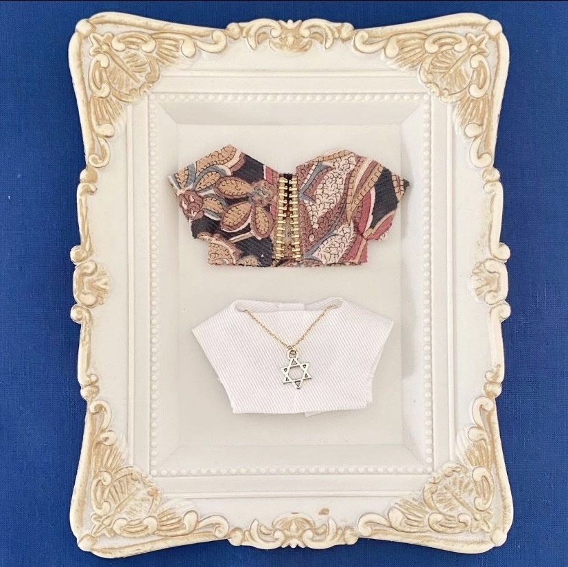 ぬい服10〜12㎝＊2枚セット＊ハワイアン・ペイズリー