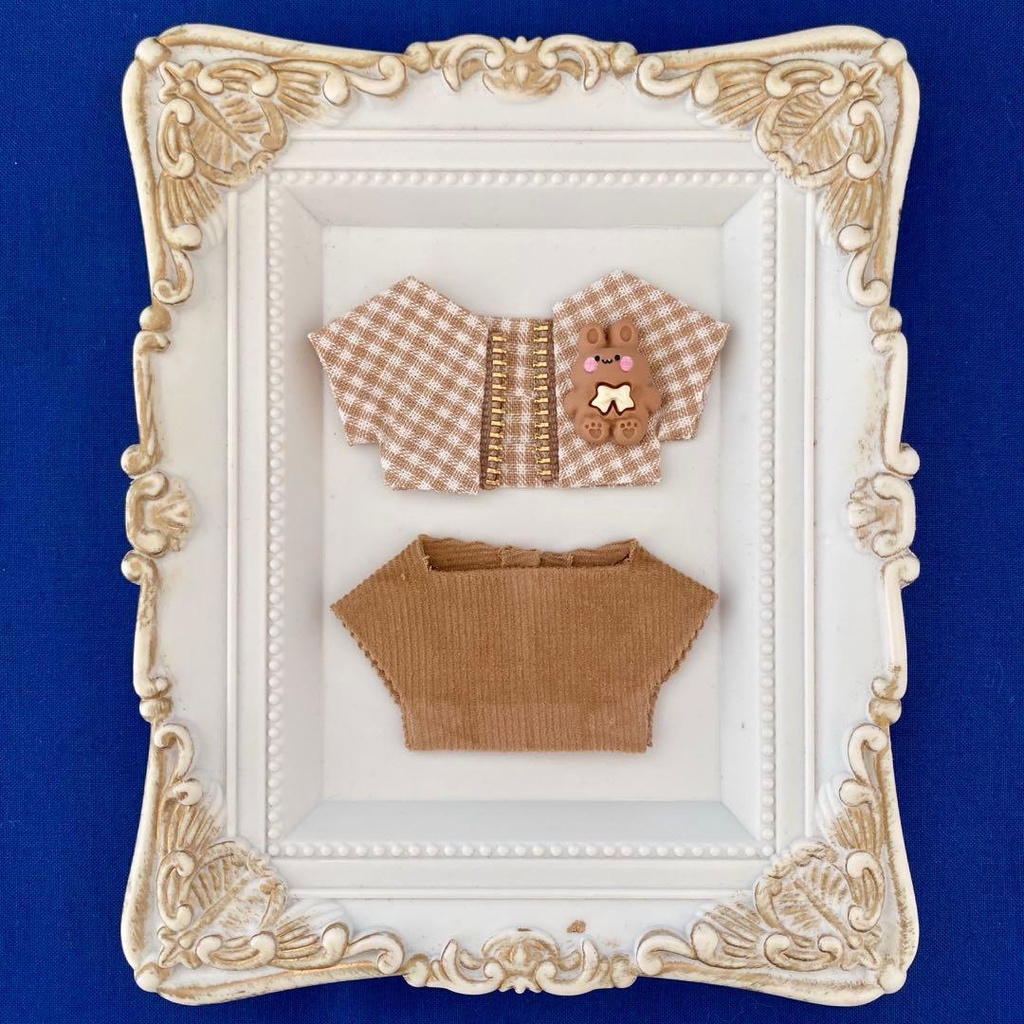 ぬい服10〜12㎝＊2枚セット＊うさちゃん