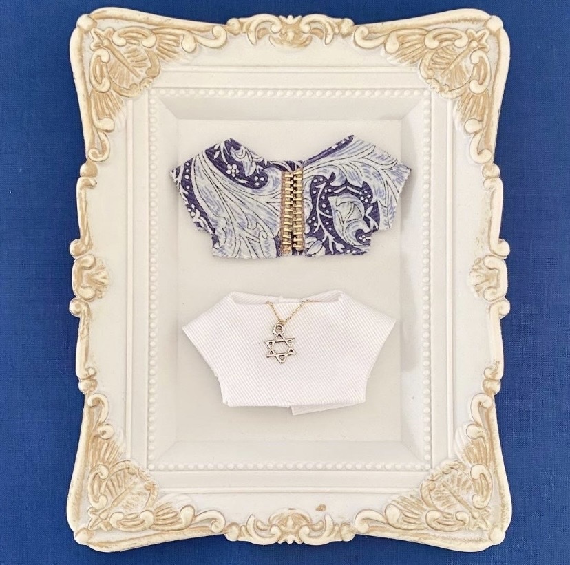 ぬい服10〜12㎝＊2枚セット＊YUWAブルー