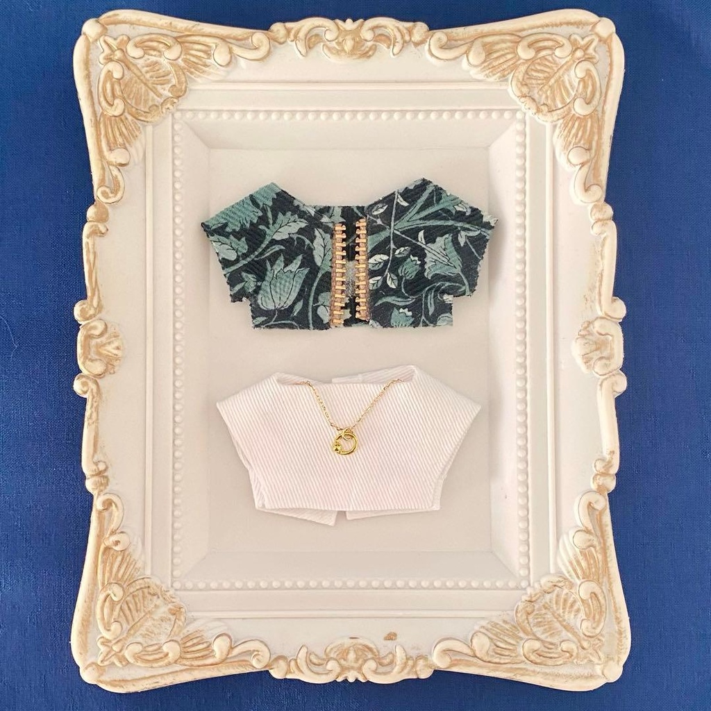 ぬい服10〜12㎝＊2枚セット＊YUWAグリーン