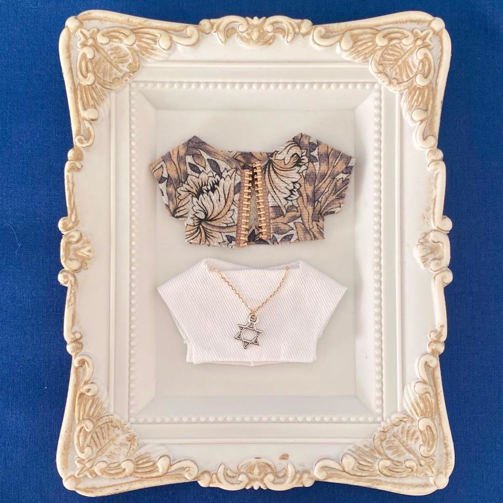 ぬい服10〜12㎝*2枚セット*アフリカン・マリゴールド【イエロー】