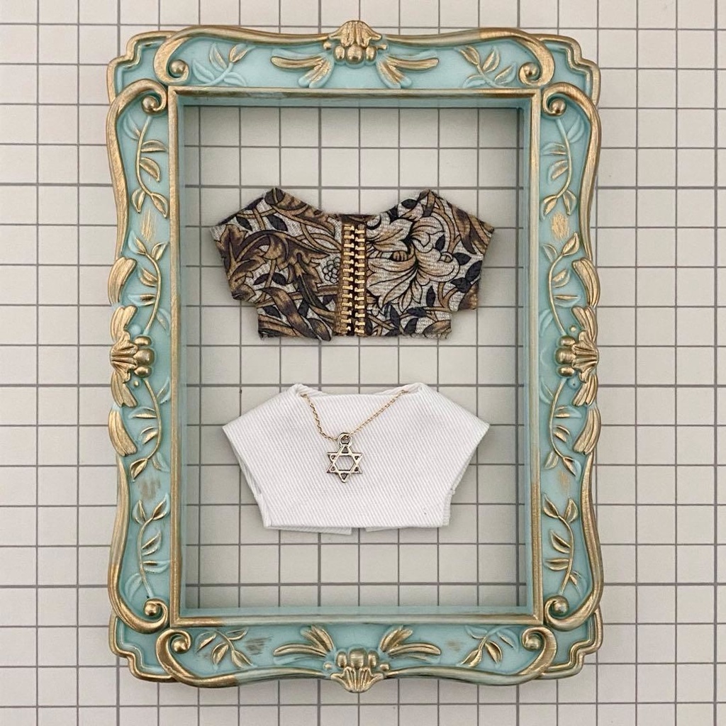 ぬい服10〜12㎝*2枚セット*アフリカン・マリゴールド【イエロー】