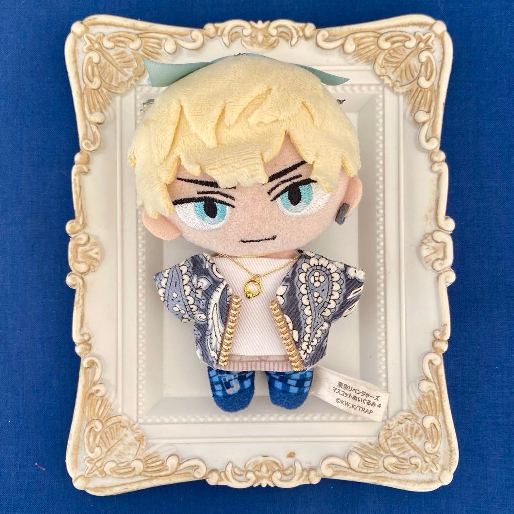 ぬい服10〜12㎝*2枚セット*ペイズリー【ブルー】