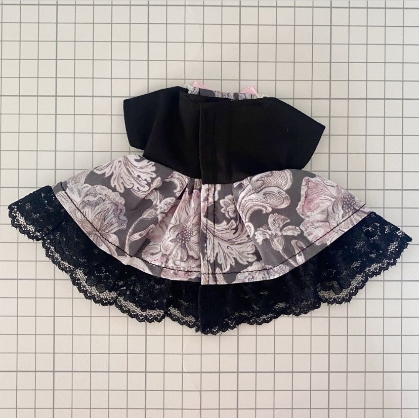 ぬい服15〜16㎝*ワンピース*アレキサンダー・マーブル【シャドウブルーム】