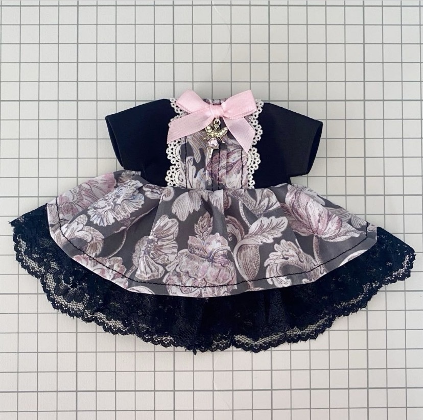 ぬい服15〜16㎝*ワンピース*アレキサンダー・マーブル【シャドウブルーム】