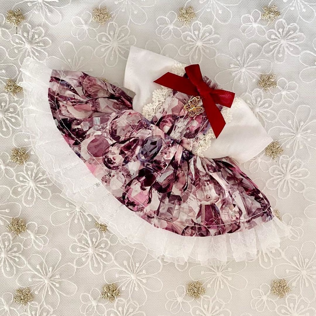 ぬい服15〜16㎝用 ワンピース ♡アレクサンドラ・トパーズ