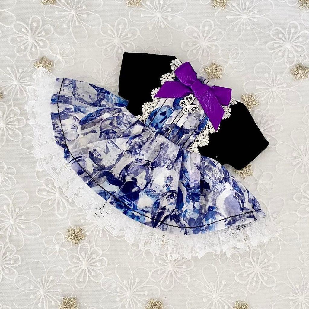 ぬい服15〜16㎝用 ワンピース ♡ アレクサンドラ ・アメジスト