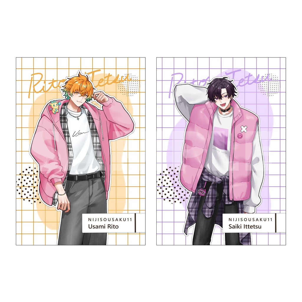 リトテツ ポストカード&チェキ風カードセット