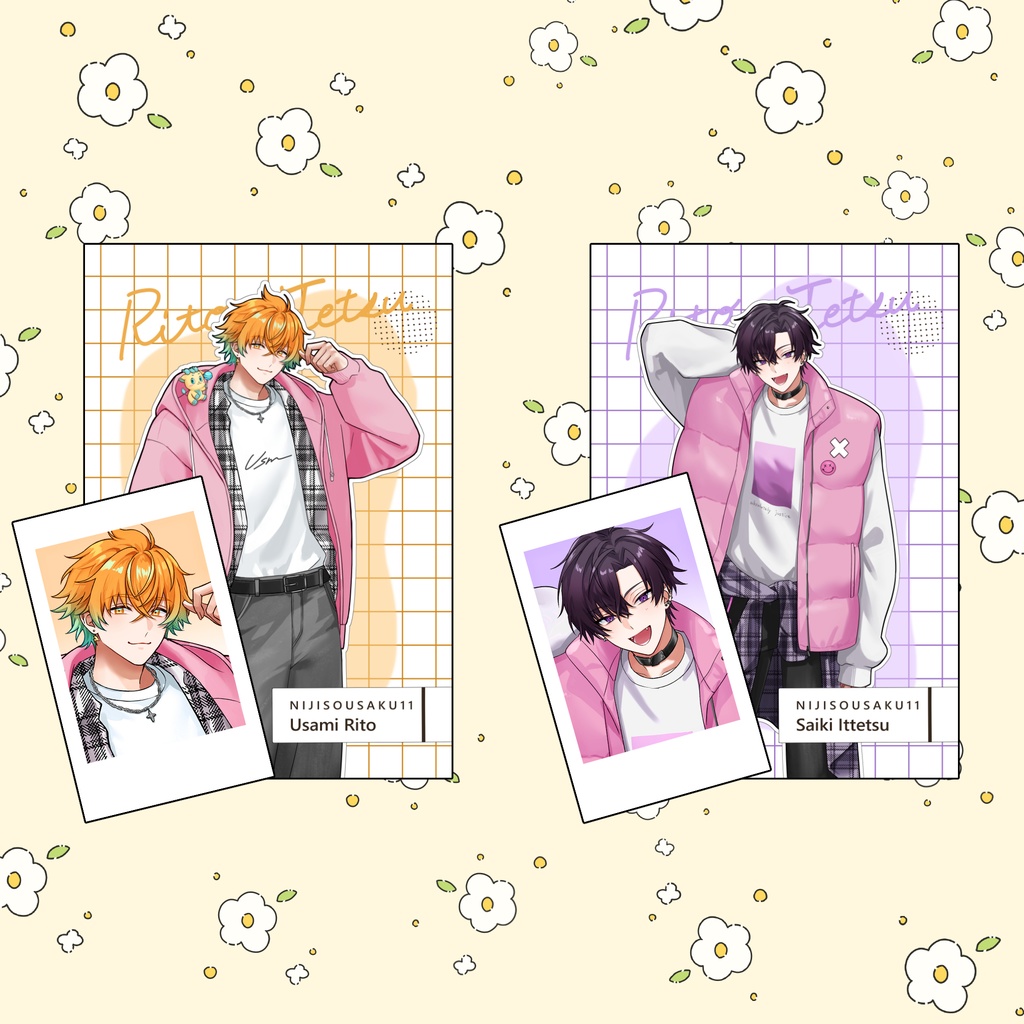 リトテツ　ポストカード＆チェキ風カードセット