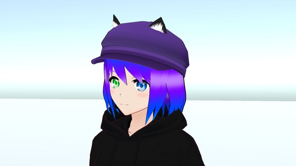 キャスケット帽(紫)