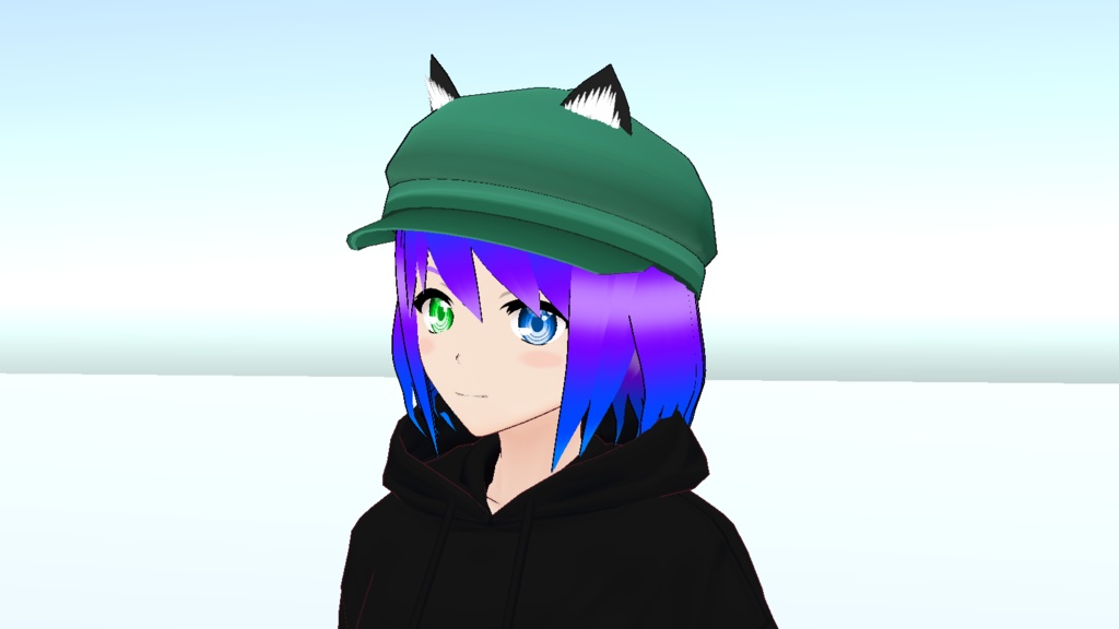 キャスケット帽(緑)