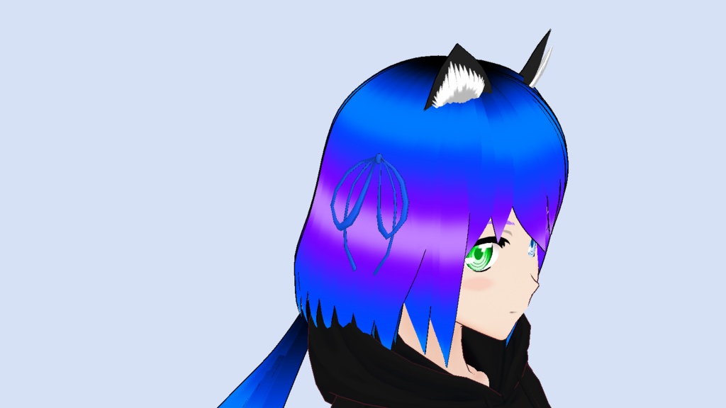 ひもリボン（青）