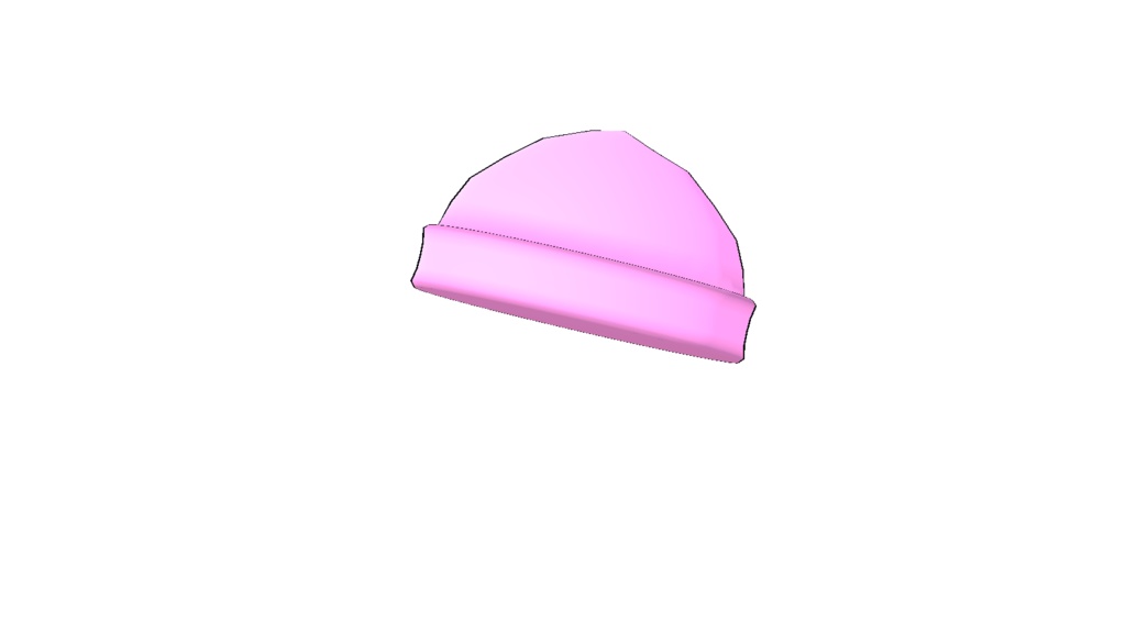 ニット帽桃