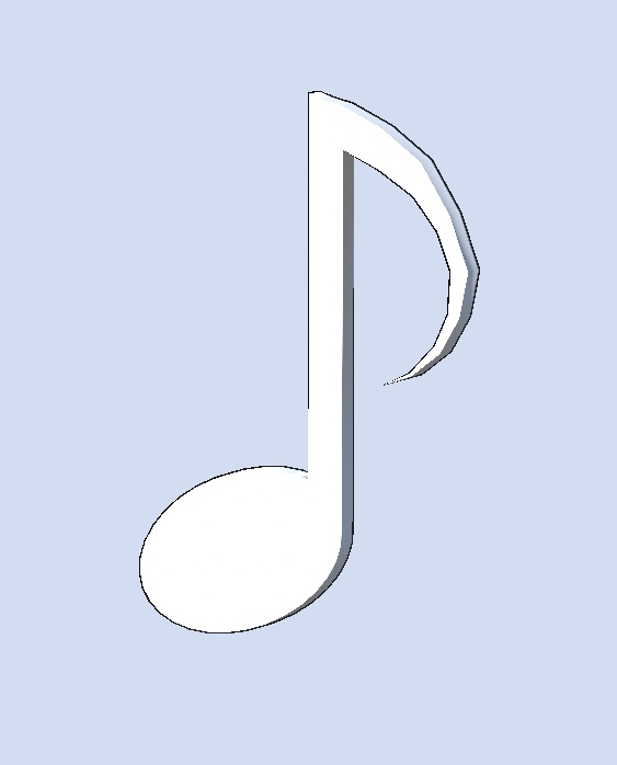 八分音符(白)