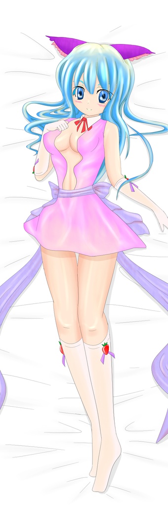 抱き枕イラスト　青
