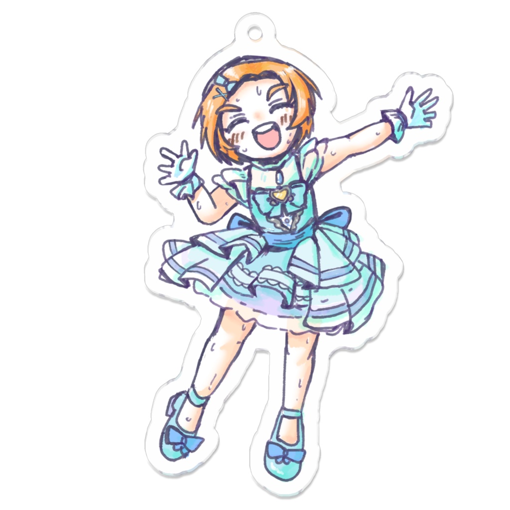 薫ちゃんアクキー　 70 x 70 (mm)