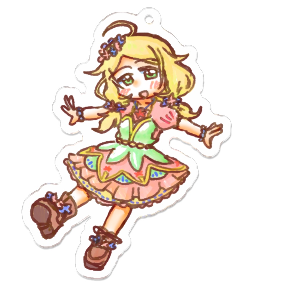 N+こずえちゃんアクキー 70 x 70 (mm)
