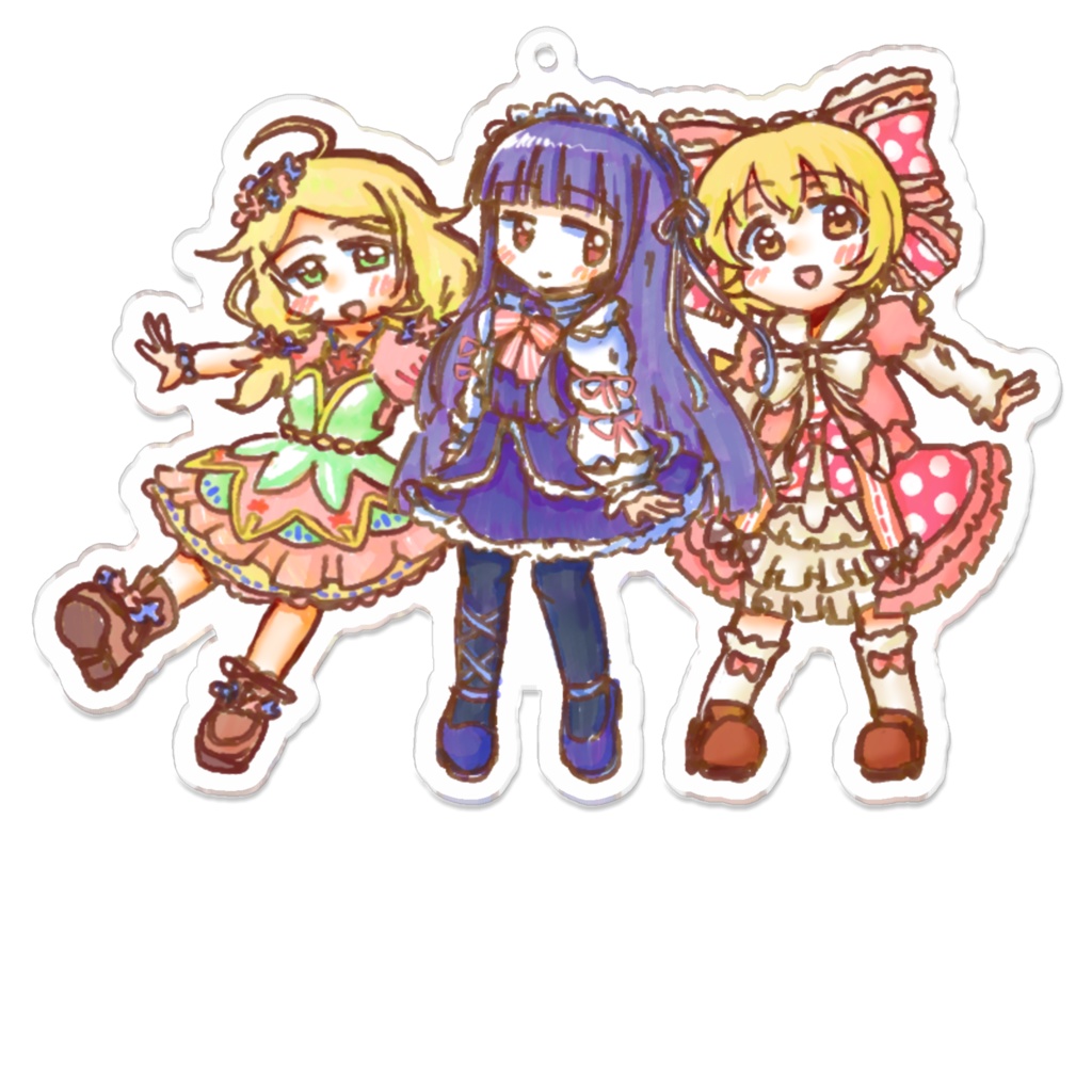 こずゆきこはアクキー 100 x 100 (mm)