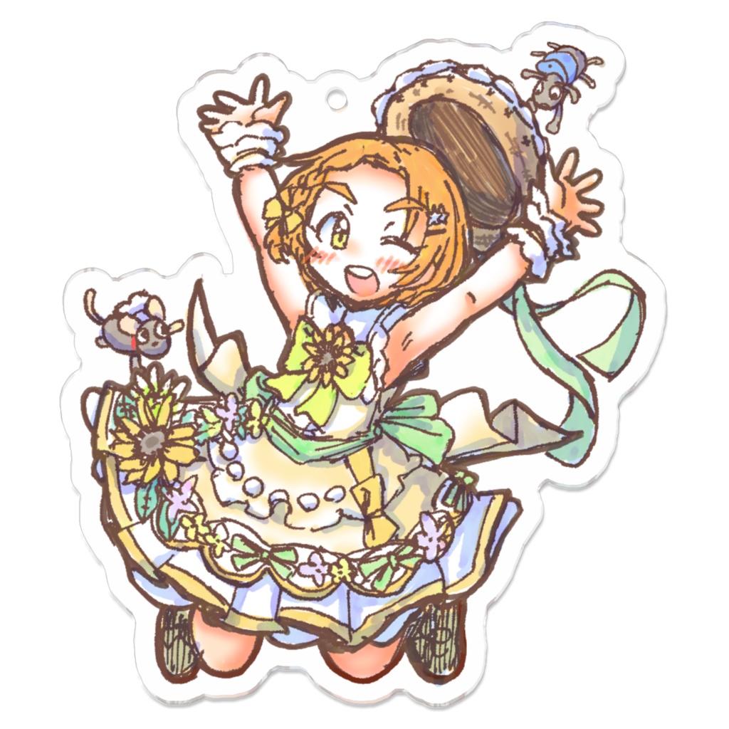 かおるちゃんwithありさんねずみさんアクキー2(100x100 or 70x70)