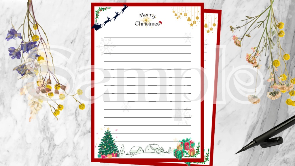 Merry Christmas☆ デジタル便箋