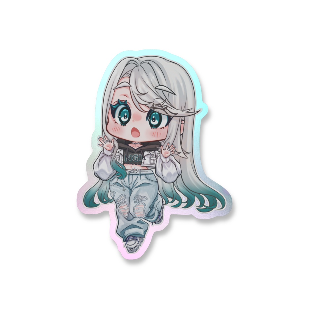 オーロラスマホステッカー