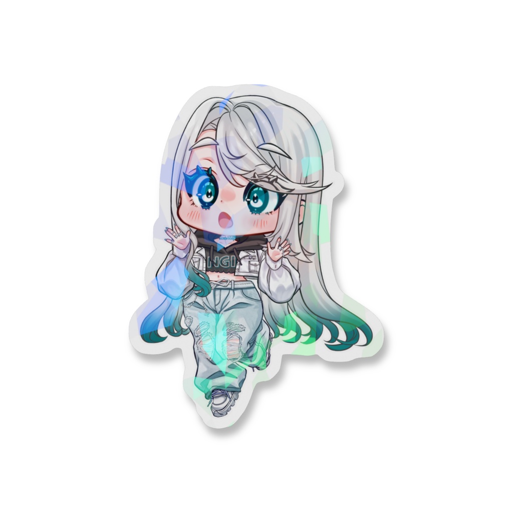 ホログラムスマホステッカー