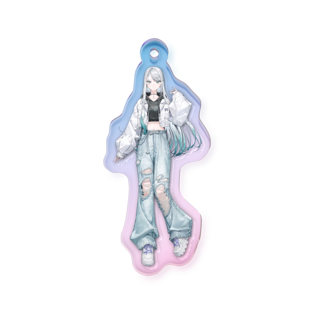オーロラアクリルキーホルダー