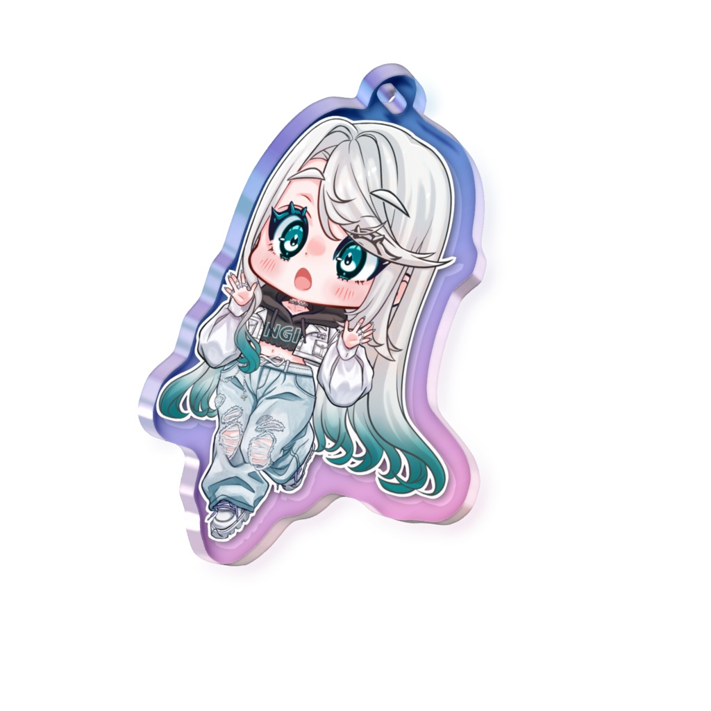 オーロラアクリルキーホルダー