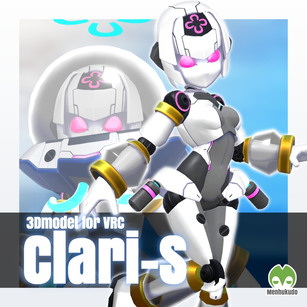 VRC想定オリジナル3Dモデル「Clari-S」ver1.00