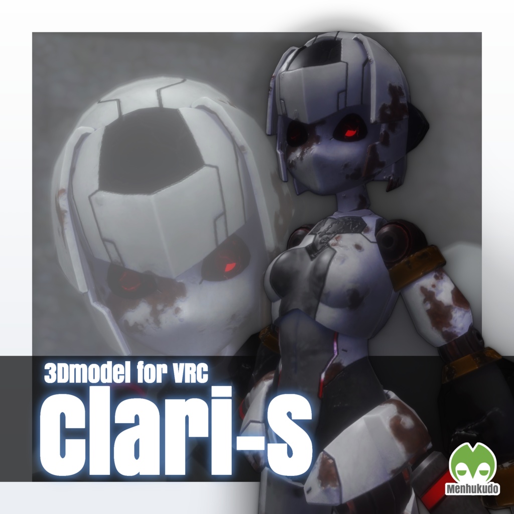 VRC想定オリジナル3Dモデル「Clari-S」ver1.00