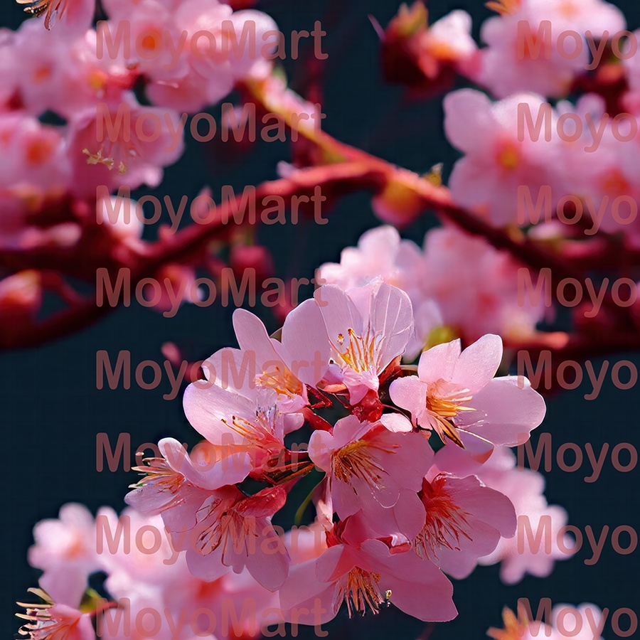 高解像度シームレスパターン10種 - 桜祭り