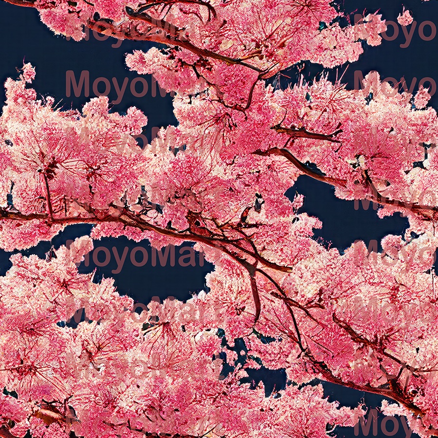 高解像度シームレスパターン10種 - 桜祭り