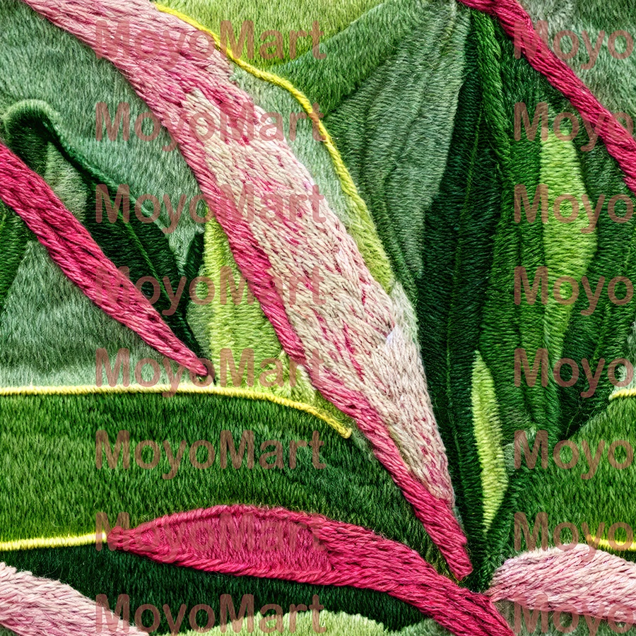 高解像度シームレスパターン10種 - 自然の刺繍