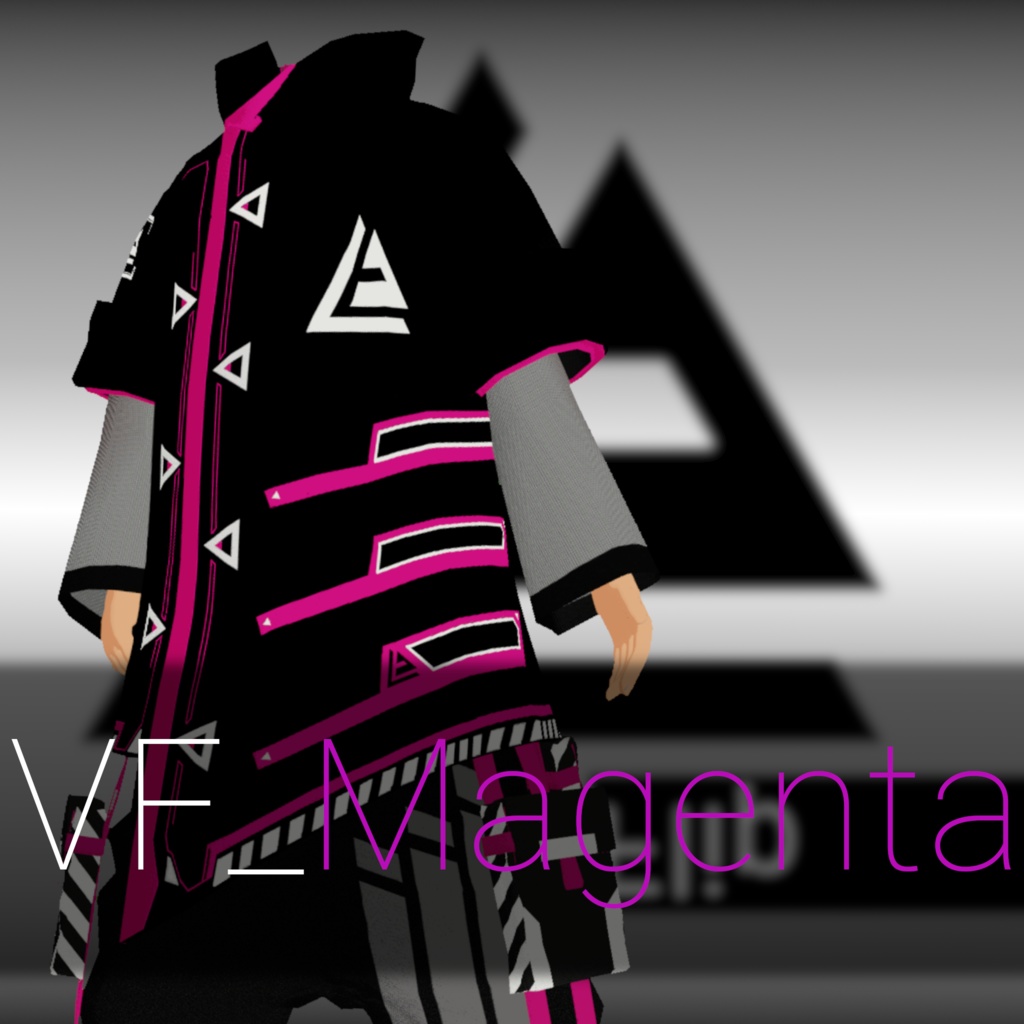 【3Dモデル用衣装】VF_Magenta