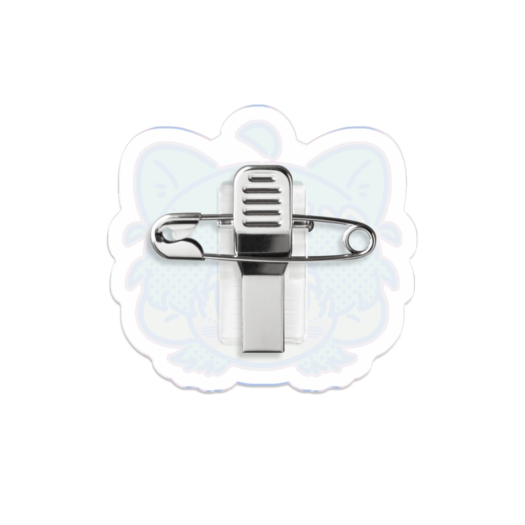 レトロポップネコボーイバッジ