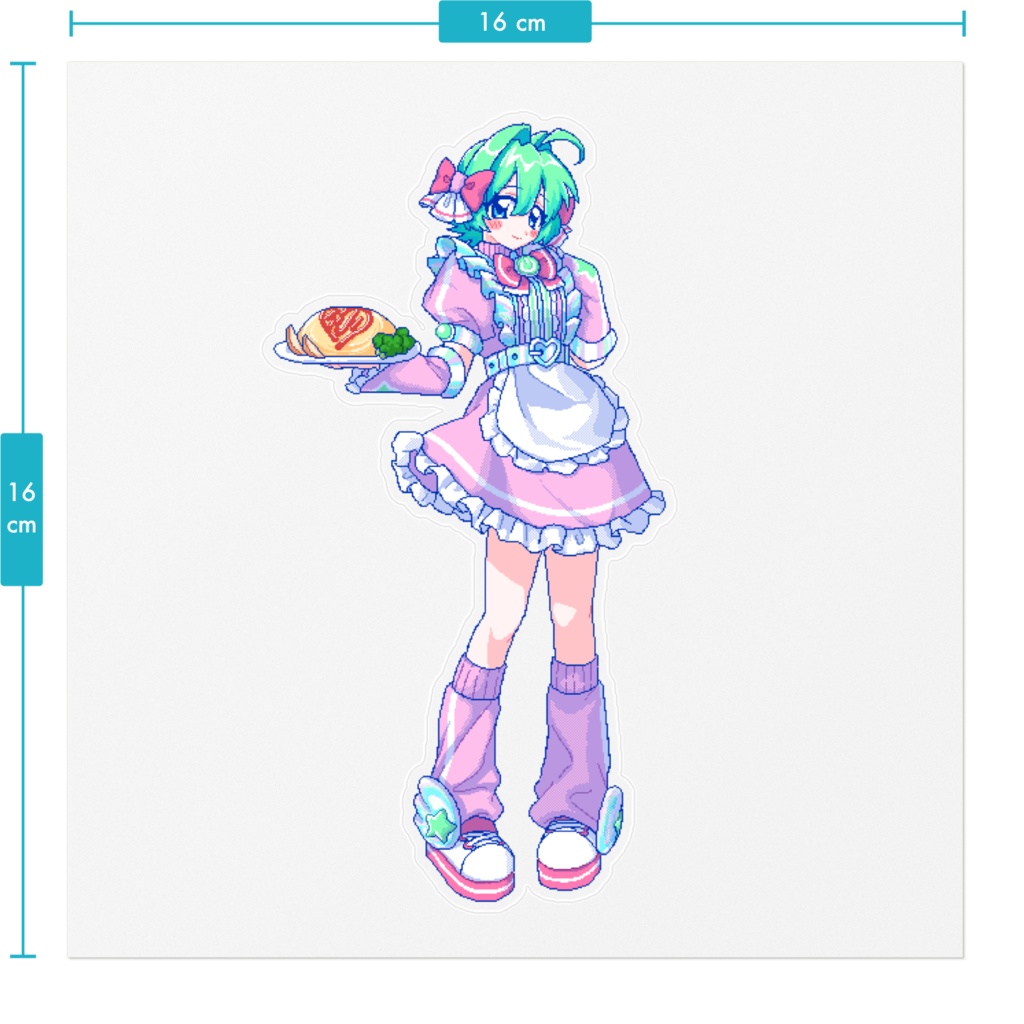 ぱそがるっ!千歳リリカ クリアステッカー