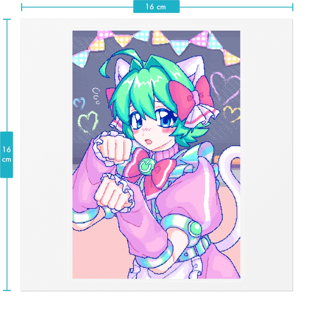 ぱそがるっ!千歳リリカ クリアステッカー (スチルver.)