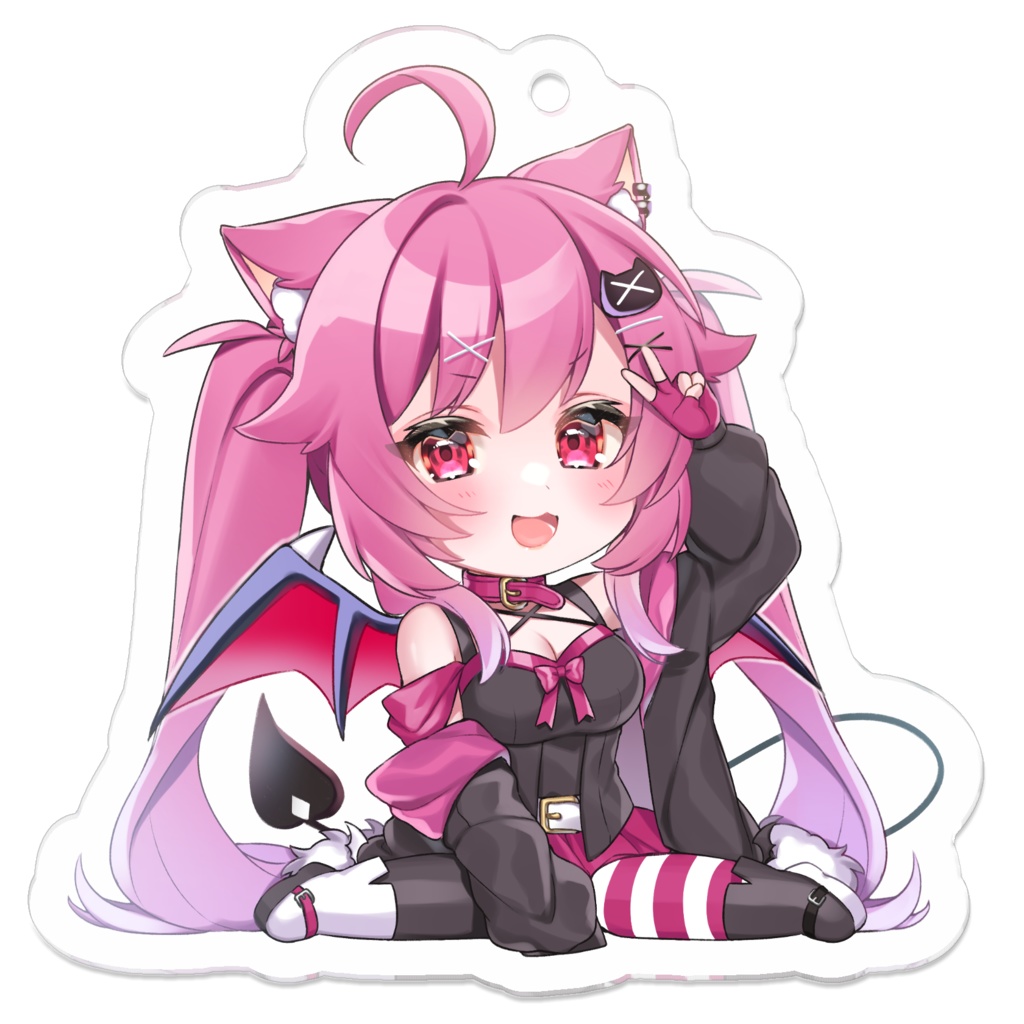 猫榴こなみ アクリルキーホルダー ツインテ