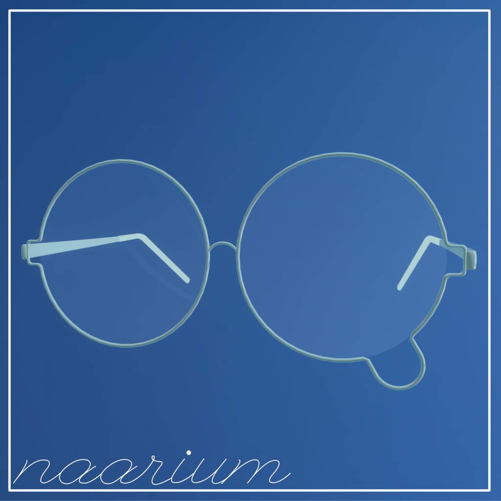 【3Dモデルアクセサリ】Lyrical Glasses