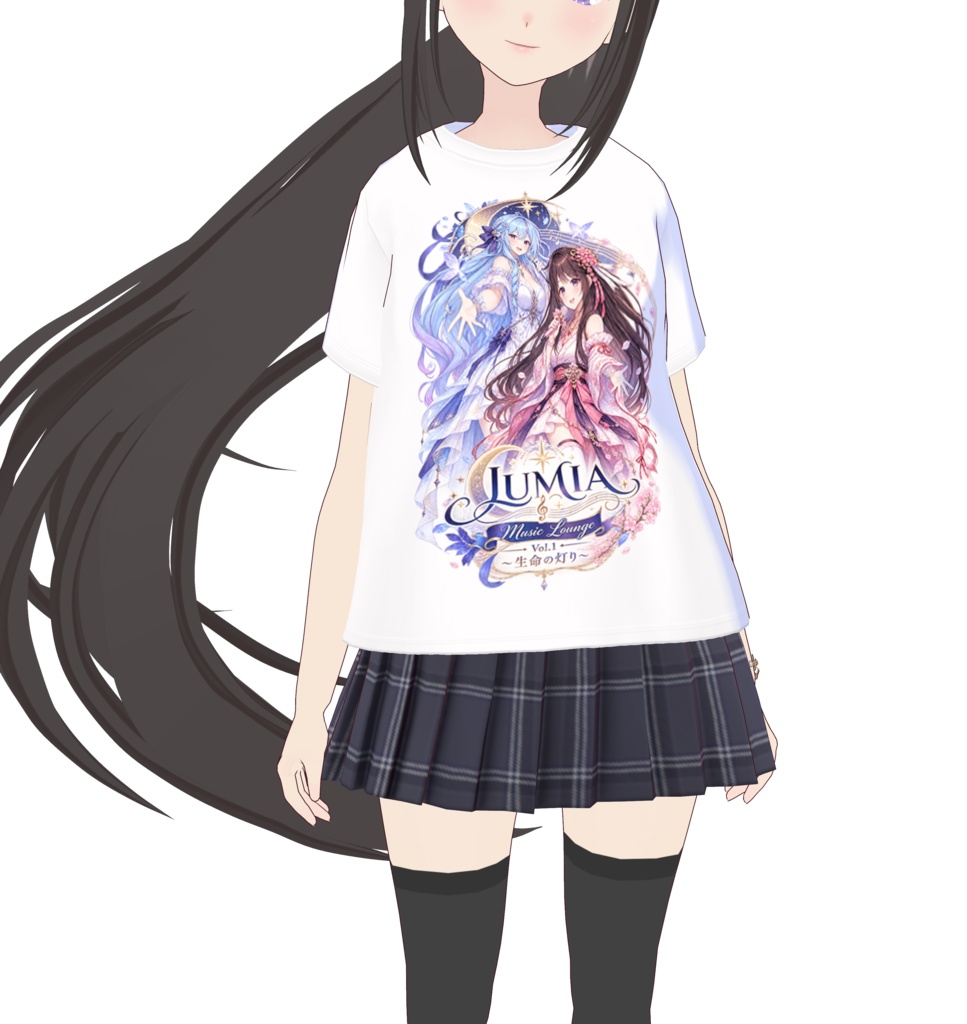 LUMIA Music Lounge Vol.1 ~生命の灯り~ TOUR Tシャツ【VRoid Studio対応】