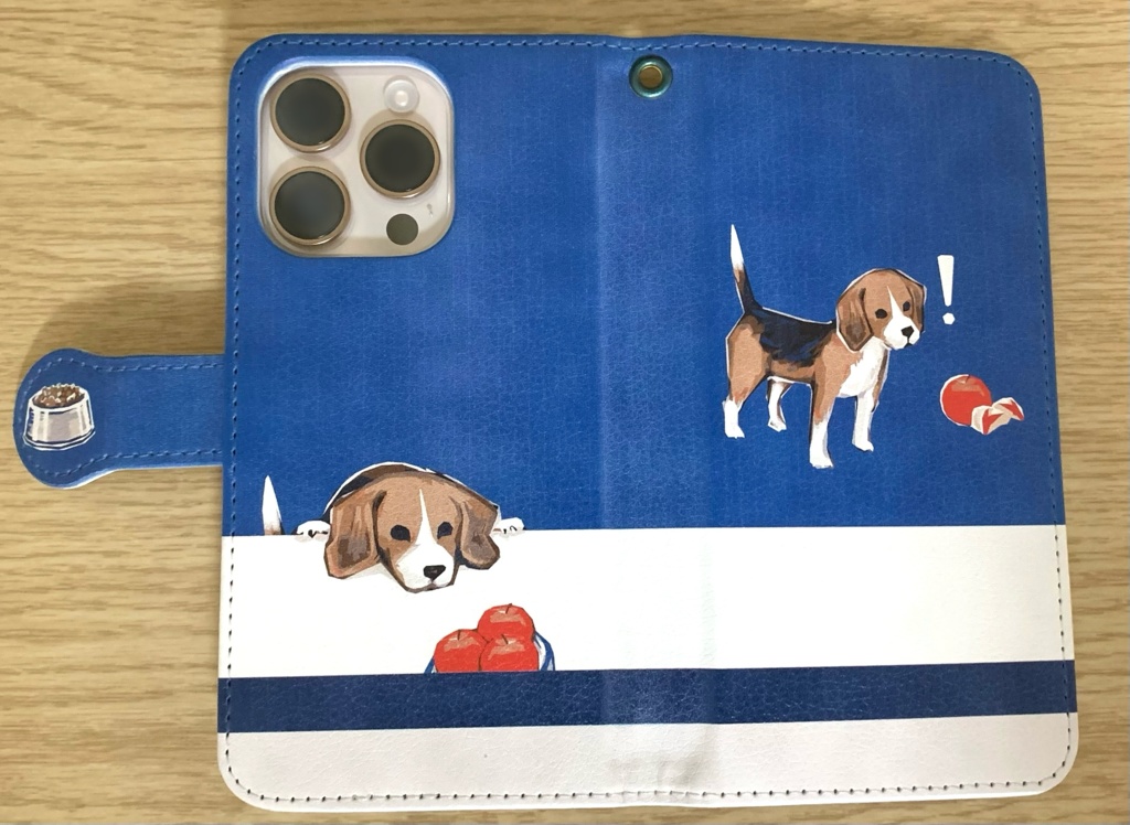 ビーグル犬　手帳型スマホカバー