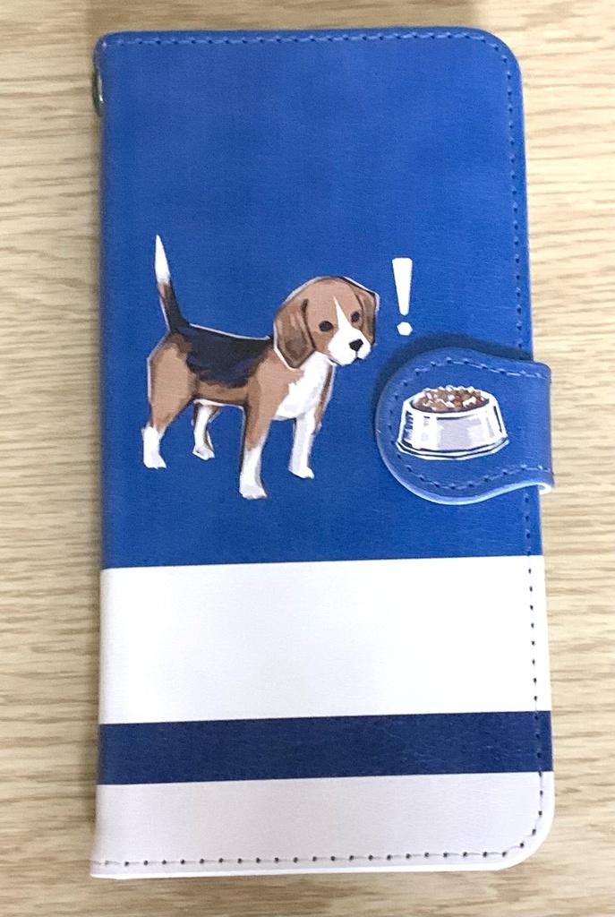 ビーグル犬 手帳型スマホカバー