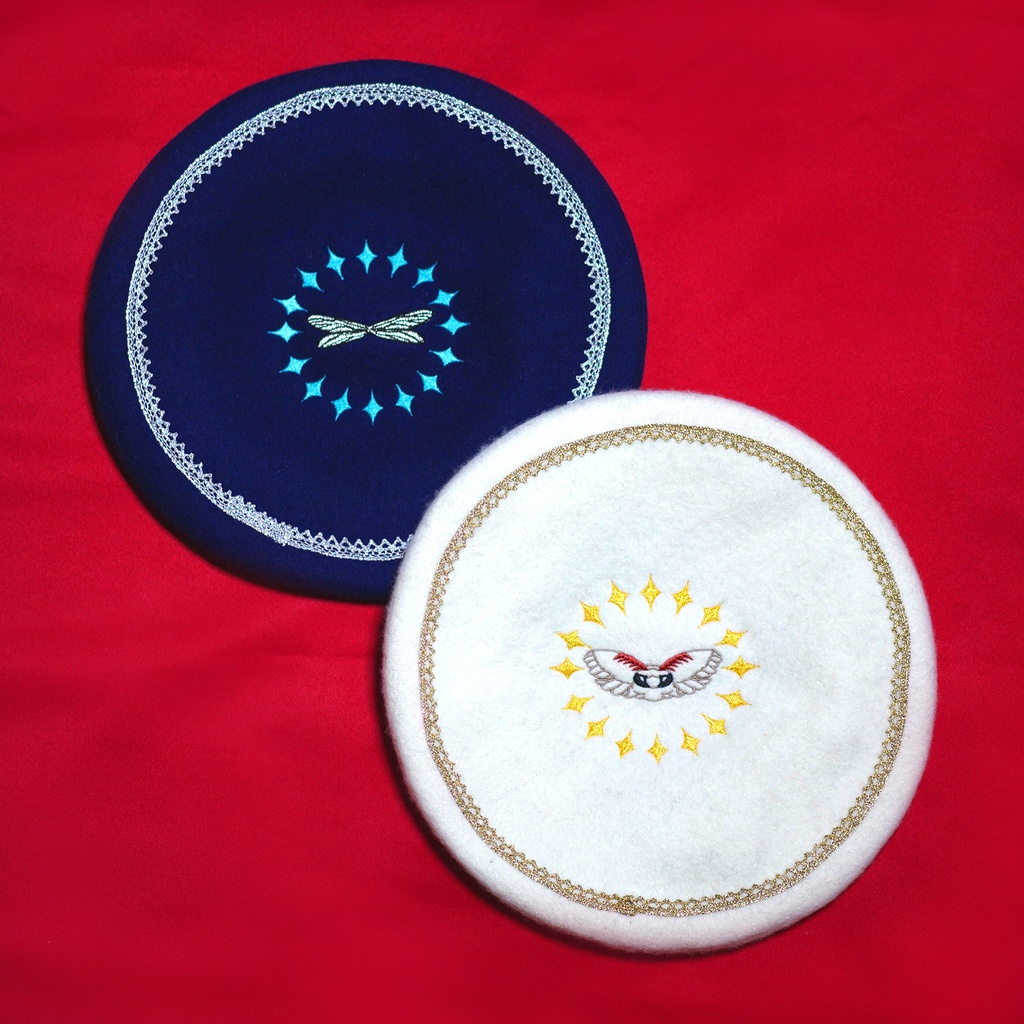 【FGO】オベロンイメージ 刺繍入りベレー帽