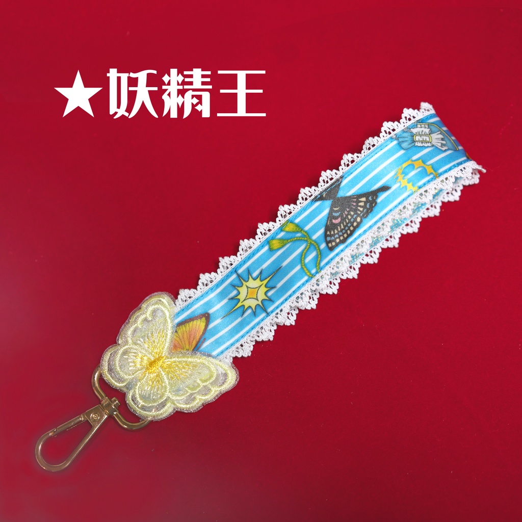 【FGO】オベロンイメージプリントリボンのハンドストラップ