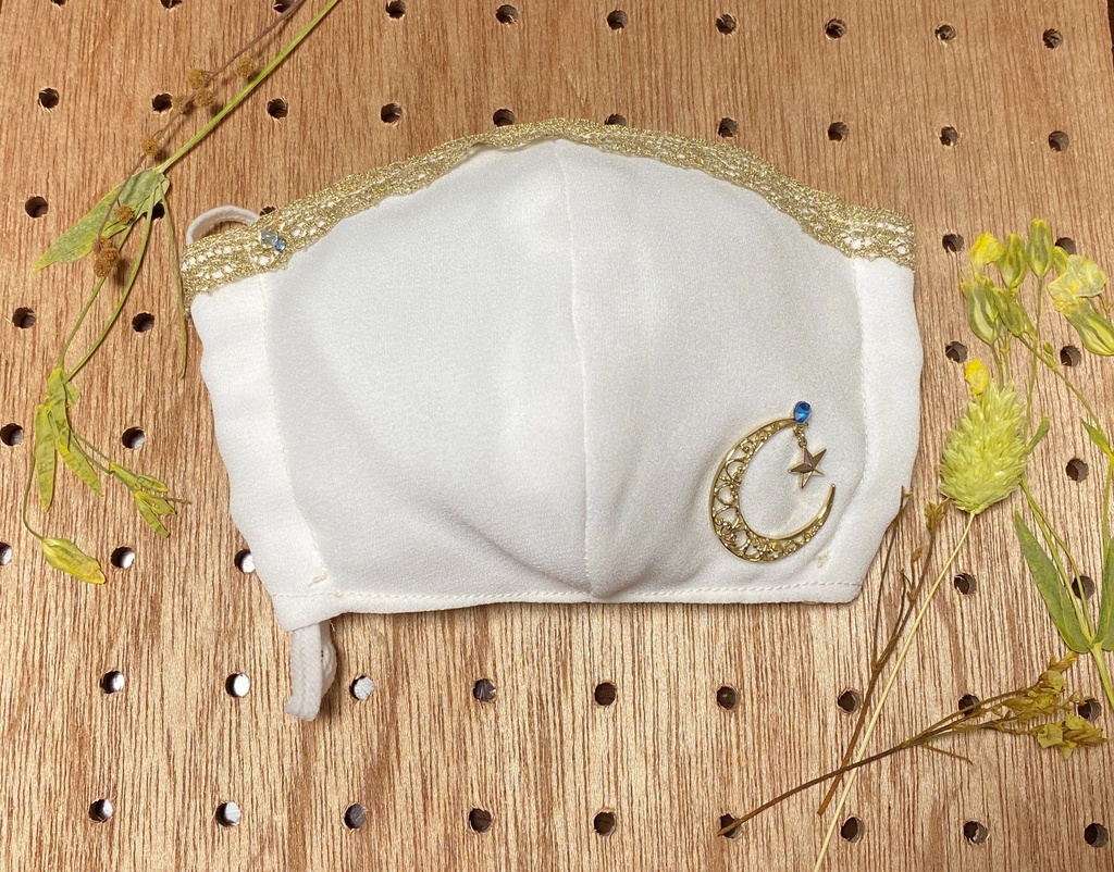 占い師 モチーフマスク(夜行フクロウ&月相)