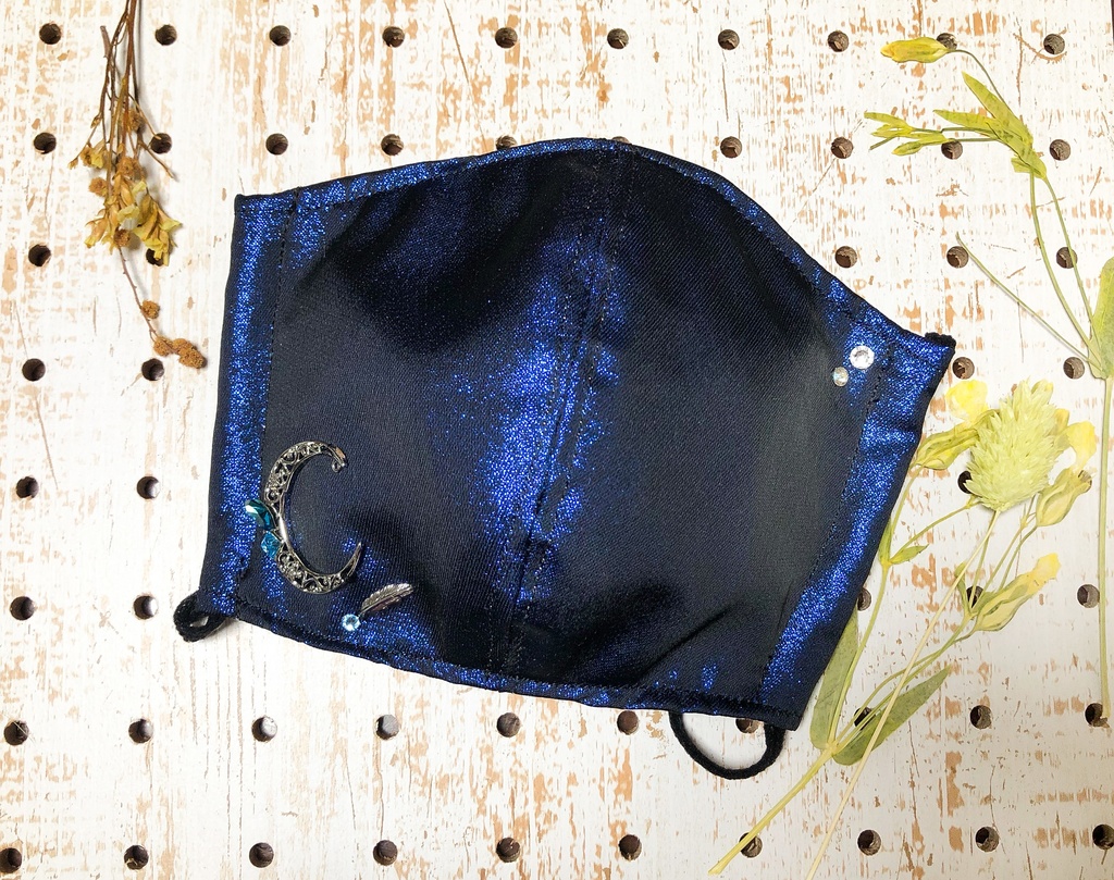 占い師 モチーフマスク(夜行フクロウ&月相)