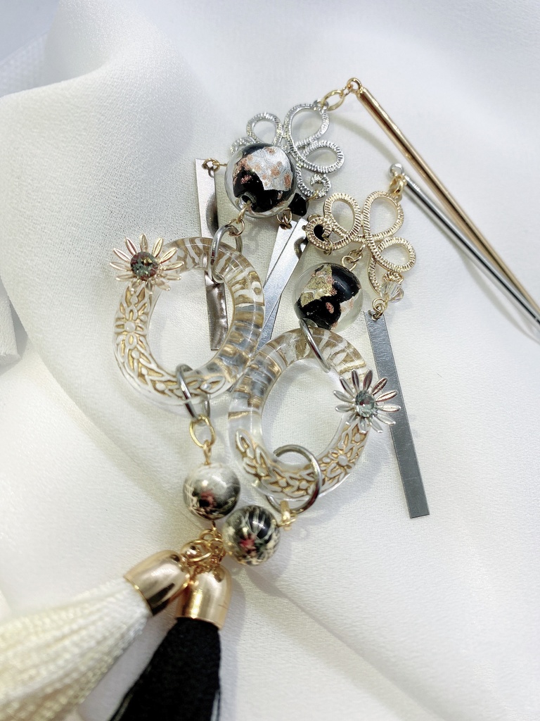 白黒無常 簪(かんざし):残花の涙