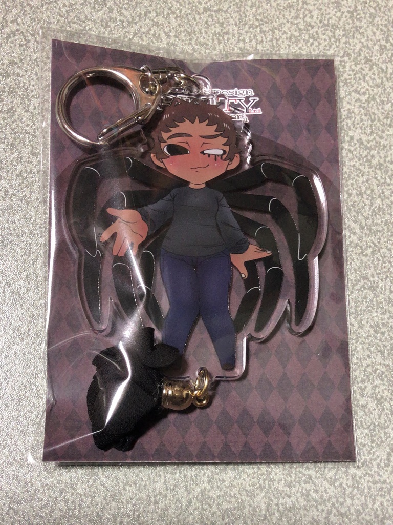 ママ校長アクリルキーホルダー（蜘蛛）