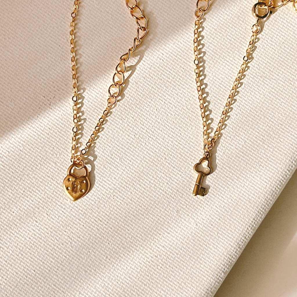 ハートの錠&キーネックレス(ぬいサイズ)