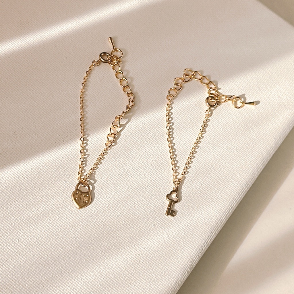 ハートの錠&キーネックレス（ぬいサイズ）